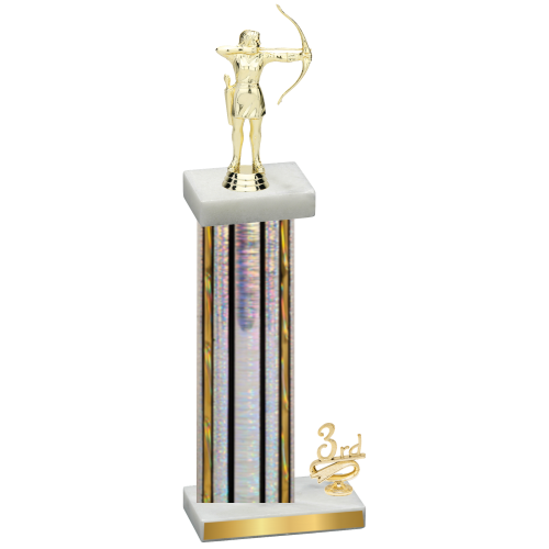 Accented Single Silver Glacier Third Place Archery Trophy