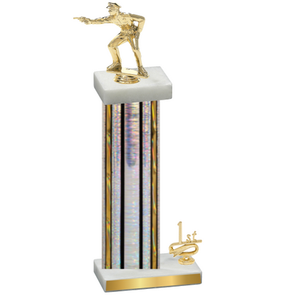 Accented Single Silver Glacier First Place Shooter Trophy