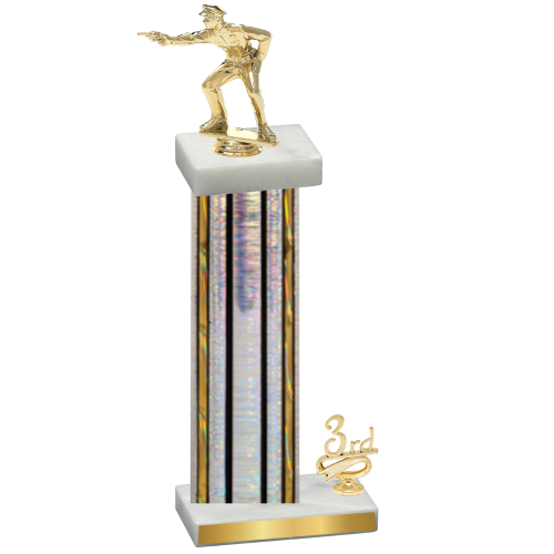 Accented Single Silver Glacier Third Place Shooter Trophy