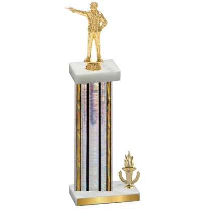 Accented Single Silver Glacier Victory Shooter Trophy