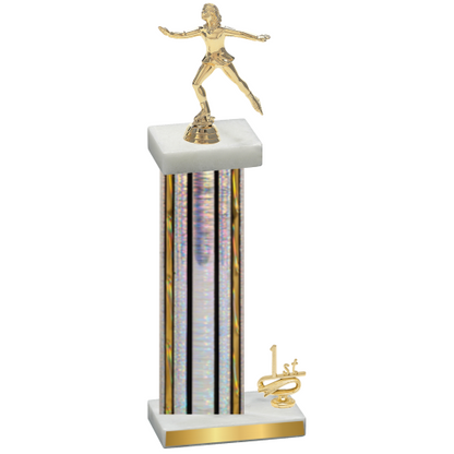 Accented Single Silver Glacier First Place Skater Trophy