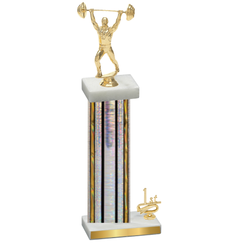 Accented Single Silver Glacier First Place Weights Trophy