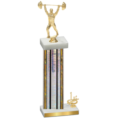 Accented Single Silver Glacier First Place Weights Trophy