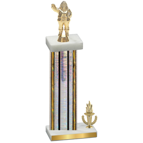 Accented Single Silver Glacier Victory Holiday Trophy