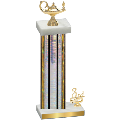 Accented Single Silver Glacier Third Place Academics Trophy