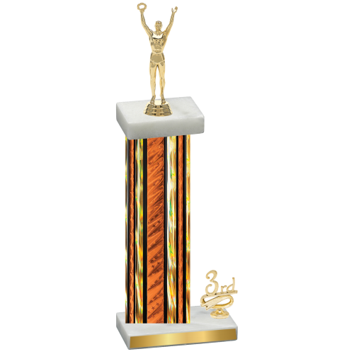 Accented Single Orange Glacier Third Place Victory Trophy