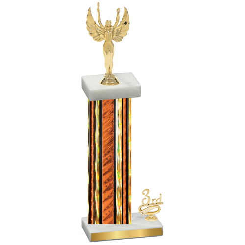 Accented Single Orange Glacier Third Place Victory Trophy