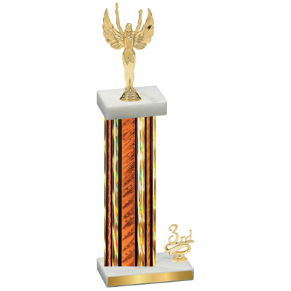 Accented Single Orange Glacier Third Place Victory Trophy
