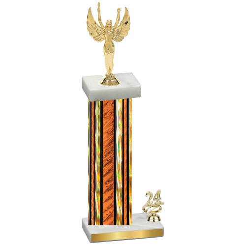 Accented Single Orange Glacier Year Victory Trophy