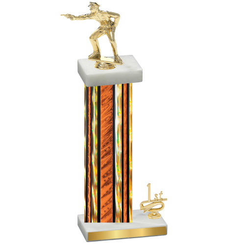 Accented Single Orange Glacier First Place Shooter Trophy