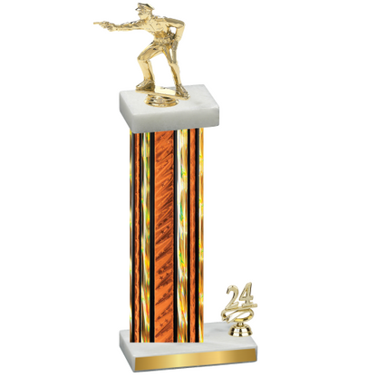 Accented Single Orange Glacier Year Shooter Trophy