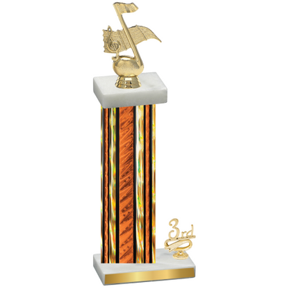Accented Single Orange Glacier Third Place Music Trophy