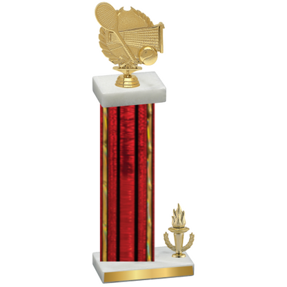 Accented Single Red Glacier Victory Tennis Trophy