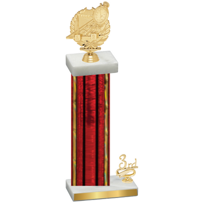 Accented Single Red Glacier Third Place Swimming Trophy