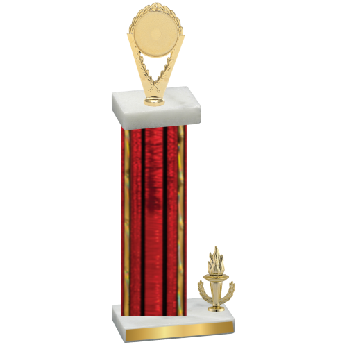 Accented Single Red Glacier Victory Insert Trophy