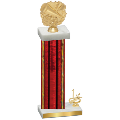 Accented Single Red Glacier First Place Cheerleading Trophy