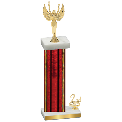 Accented Single Red Glacier Second Place Victory Trophy