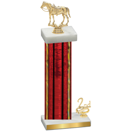 Accented Single Red Glacier Second Place Horses Trophy