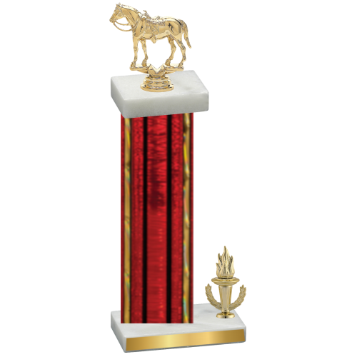 Accented Single Red Glacier Victory Horses Trophy