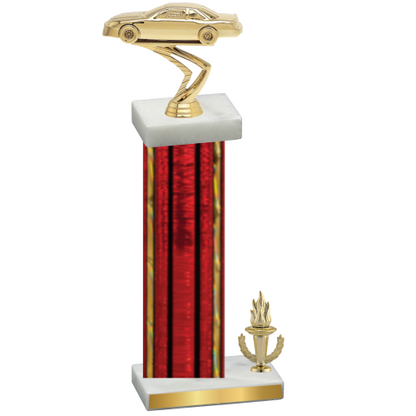 Accented Single Red Glacier Victory Cars Trophy
