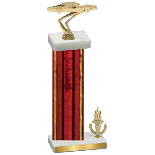 Accented Single Red Glacier Victory Cars Trophy