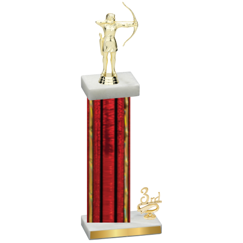 Accented Single Red Glacier Third Place Archery Trophy