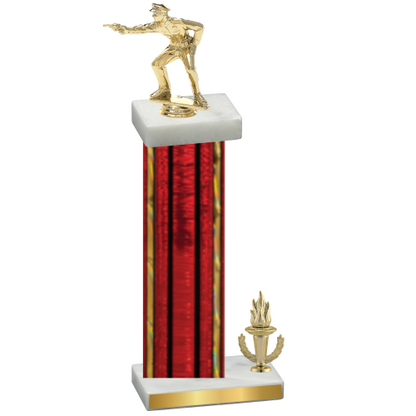 Accented Single Red Glacier Victory Shooter Trophy
