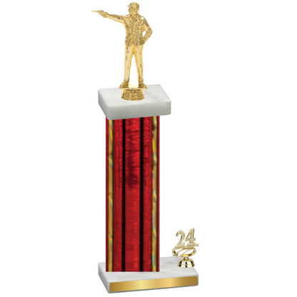 Accented Single Red Glacier Year Shooter Trophy