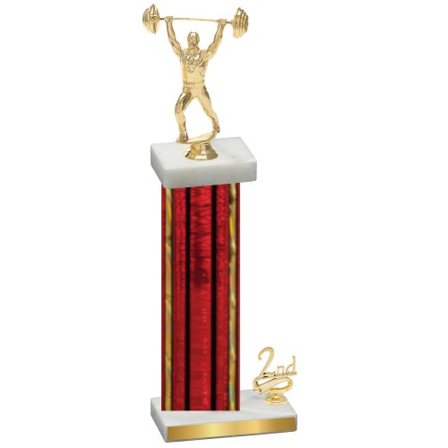 Accented Single Red Glacier Second Place Weights Trophy