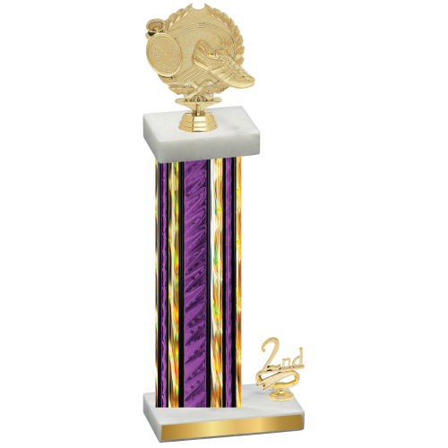 Accented Single Purple Glacier Second Place Running Trophy