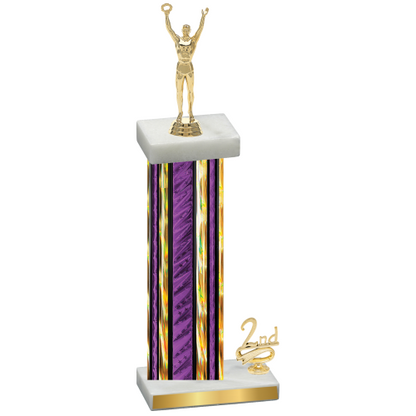 Accented Single Purple Glacier Second Place Victory Trophy