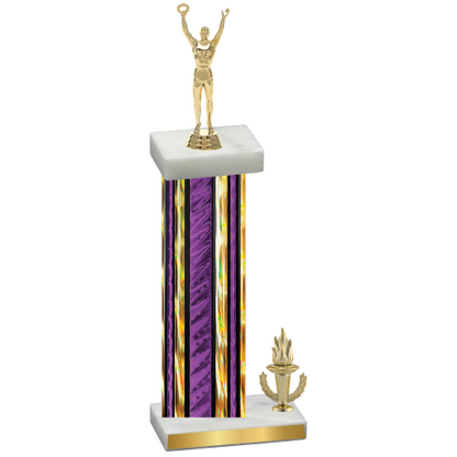 Accented Single Purple Glacier Victory Victory Trophy