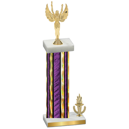 Accented Single Purple Glacier Victory Victory Trophy