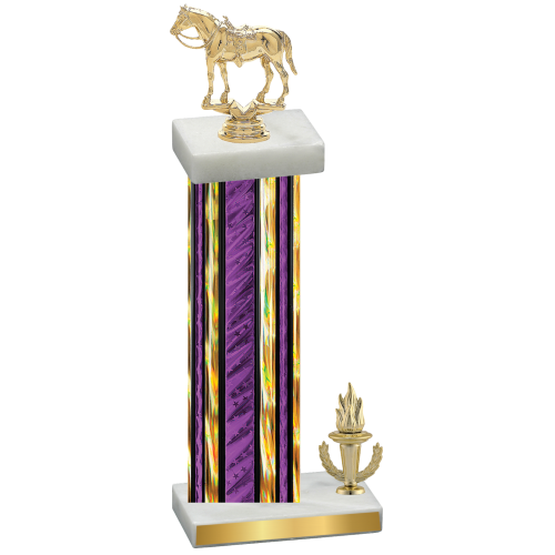 Accented Single Purple Glacier Victory Horses Trophy