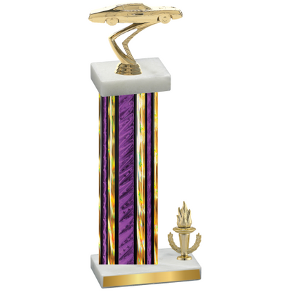 Accented Single Purple Glacier Victory Cars Trophy