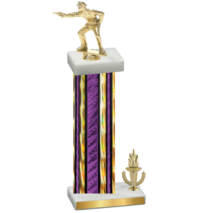 Accented Single Purple Glacier Victory Shooter Trophy