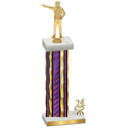 Accented Single Purple Glacier Year Shooter Trophy