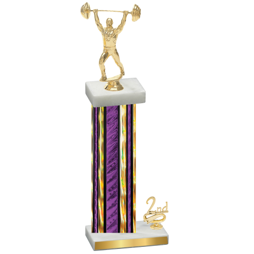 Accented Single Purple Glacier Second Place Weights Trophy