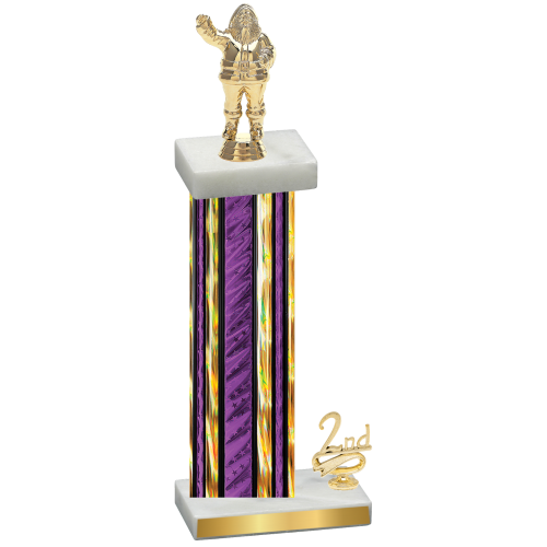 Accented Single Purple Glacier Second Place Holiday Trophy