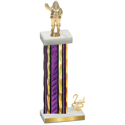 Accented Single Purple Glacier Second Place Holiday Trophy