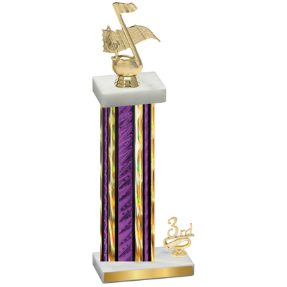 Accented Single Purple Glacier Third Place Music Trophy