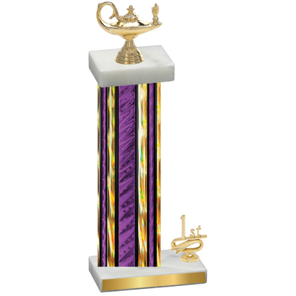 Accented Single Purple Glacier First Place Academics Trophy