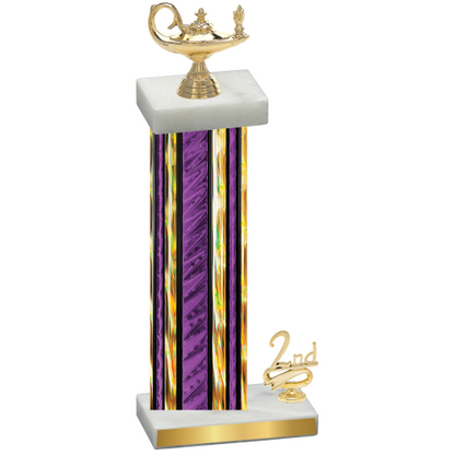 Accented Single Purple Glacier Second Place Academics Trophy