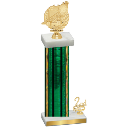 Accented Single Green Glacier Second Place Swimming Trophy