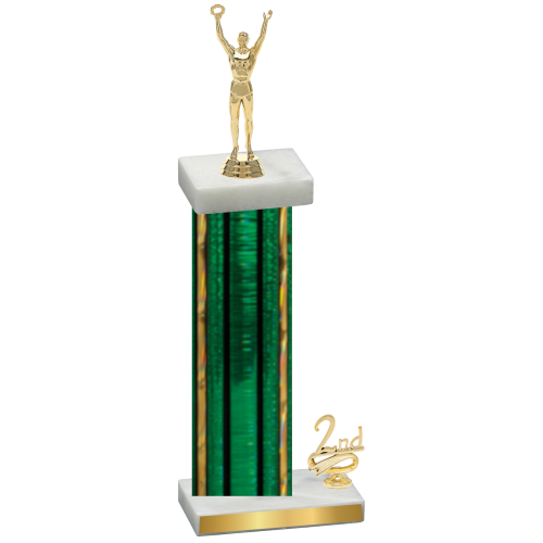 Accented Single Green Glacier Second Place Victory Trophy