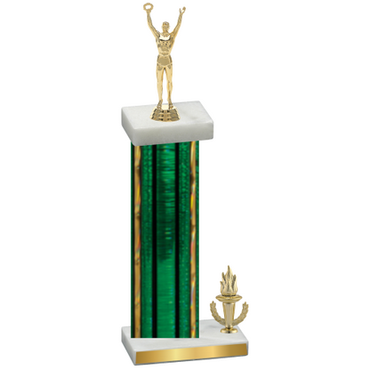 Accented Single Green Glacier Victory Victory Trophy