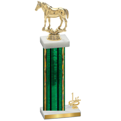 Accented Single Green Glacier First Place Horses Trophy