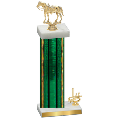 Accented Single Green Glacier First Place Horses Trophy