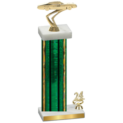 Accented Single Green Glacier Year Cars Trophy