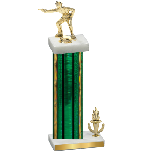 Accented Single Green Glacier Victory Shooter Trophy